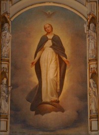 Mariánský obraz od Františka Ženíška.