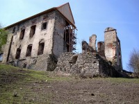 hrad Košumberk - při rekonstrukci střechy