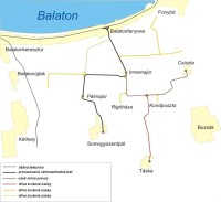 Jízdní řád úzkorozchodné železnice Balatonfenyves - Somogyszentpál