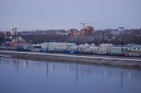 Nádraží Irkutsk a řeka Angara