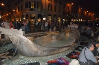 Španělské náměstí - Fontána Barcaccia