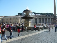 Svatopeterské náměstí - Fontána Bernini