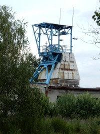 Vítkov Lhotka - Břidlicový důl, těžní věž
