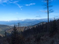 Údolí Bělé s Biskupskou kupou a Příčným vrchem