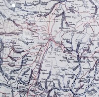 Poválečná značně počeštěná mapa