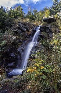 Proměny vodopádu na Borovém potoce