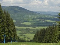 Hora Srázná (1074) a Vojtíškov od Severomoravské chaty