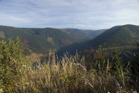 Výhled od Tupého vrchu na závěr údolí Divoké Desné