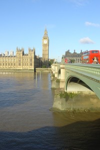 Westminsterský most, Double-decker a Big Ben