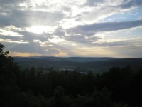 Podvečerní výhled z Makové hory