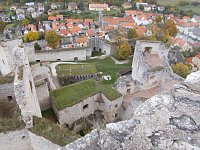 Výhled z věže na hrad
