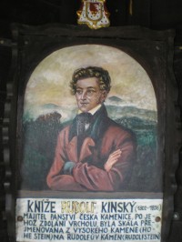 Obraz Rudolfa Kinského na vyhlídce