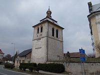 Kostomlaty nad Labem - zvonice u kostela sv. Bartoloměje