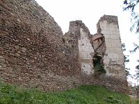Zřícenina hradu Žumberk - zbytky renesančních omítek