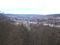 Pohled směrem k Týnci nad Vltavou