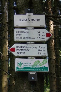 Turistické rozcestí Svatá hora u Křižanova