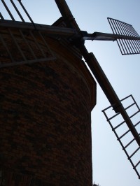 Perutě větrného kola chvalkovického mlýnu