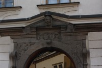 Detail renesančního portálu Korvinského domu