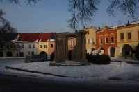 Socha Jana Blahoslava od Františka Bílka na horním náměstí v Přerově