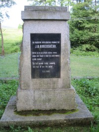 Pomník k ukončení II. světové války Dlouhá Stropnice