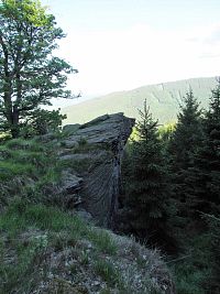 skalní vyhlídka na úbočí Plošiny
