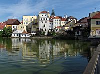 Jindřichův Hradec - výhledy na město a zámek z Vajgarského mostu