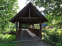 Leskové - krytý most přes Bečvu