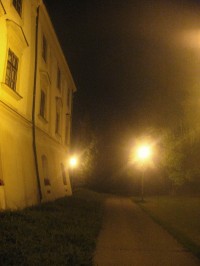 Zlínský zámek v noci