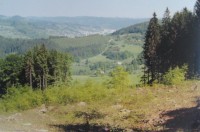 Pohled z Křížového vrchu ke Vsetína