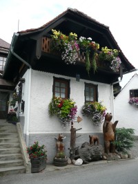 typická alpská architektura
