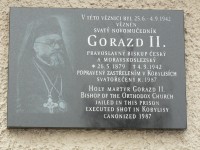 Praha 4 - Vazební věznice Pankrác - pamětní deska Gorazd II.