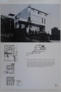 Informační panel o vile na výstavě Adolfa Benše v NTK