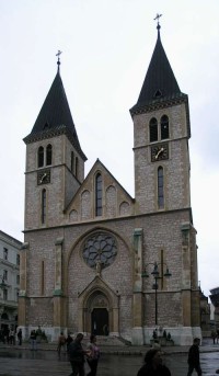 Sarajevo - katedrála srdce Ježíšova