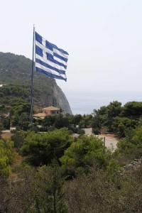 Zakhyntos - největší vlajka světa