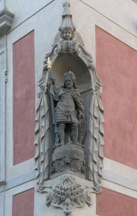 Staré probošství - socha svatého Václava od Jana Jiřího Bendla