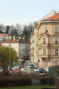 U Železné lávky, pohled z Mánesova mostu