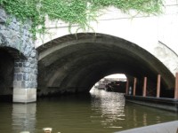 vodní tunel pod Křížovnickým náměstím, kde jsme zakončili plavbu