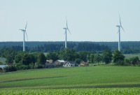Větrné elektrárny u Ostrého Kamene