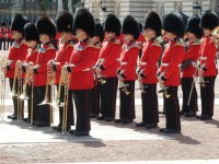 Královská garda před Buckinghamským palácem