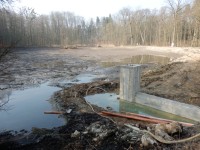 Revitalizace rybníka Červený v roce 2013