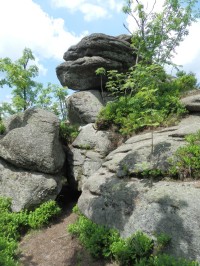 Nejvýše položený skalní útvar Věžních skal