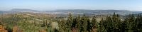 Panoramatický pohled od Vraních hor po Broumovskou vrchovinu