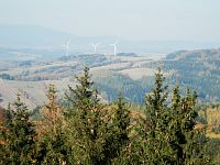 Větrné elektrárny mezi Zlatou Olešnicí a Rybníčkem