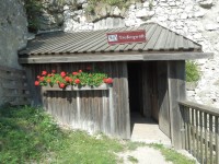 Täufergwölb - vstup do expozice novokřtěnců a jeskyně