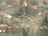Pohled z věže na Škroupovo náměstí