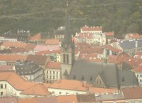 Pohled z věže na kostel sv. Prokopa