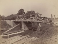 Historická fotografie původního mostu z roku 1655