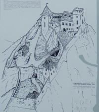 Kresba pravděpodobné podoby hradu