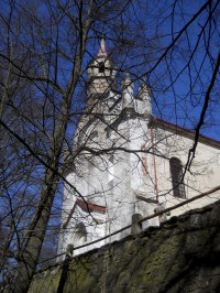 Cizkrajov - poutní kostel Panny Marie Montserratské.