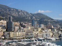Pohled přes přístav směr Monte Carlo